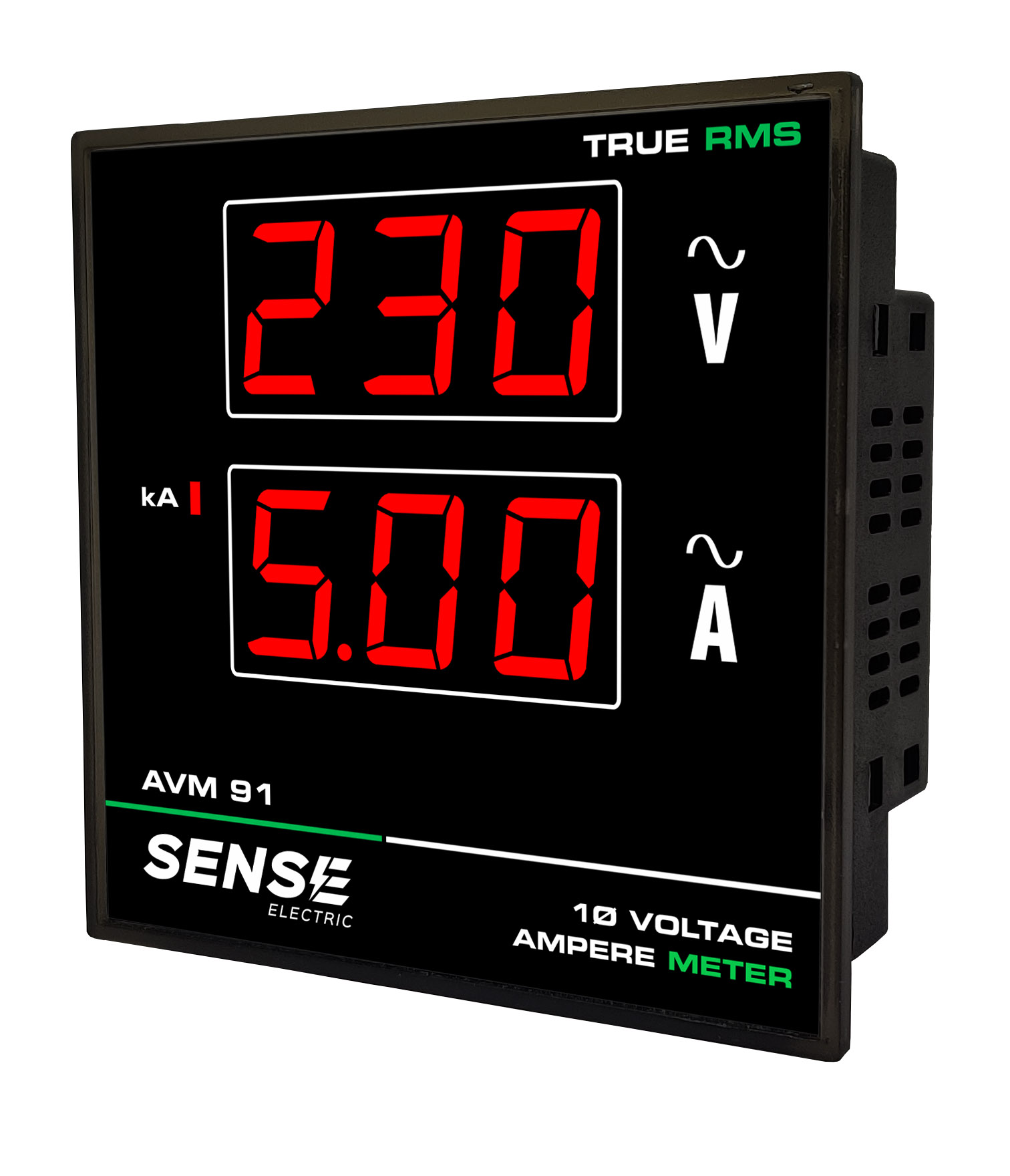 Single Phase Ampere + Volt Meter